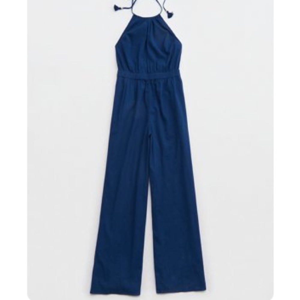 Aerie Slit Halter Jumpsuit Size Medium